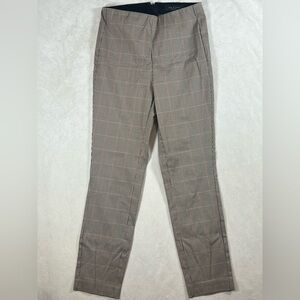 rag & bone Size 4 Brown Houndstooth Trousers Made in USA  Flat Front Design C10
